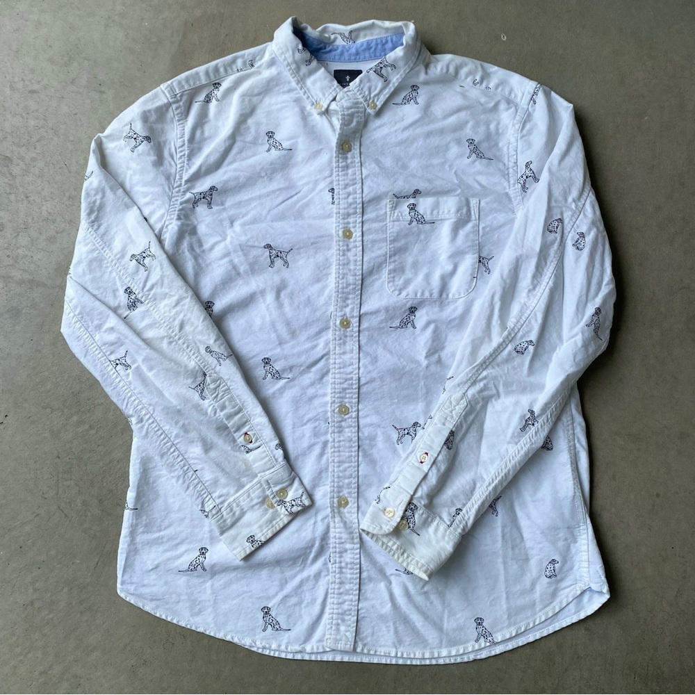 Hawkings McGill Dalmatian Dog Button Down Shirt